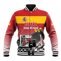Custom Spain Formula One Baseball Jacket Motorsport with Flag F1 World Championship