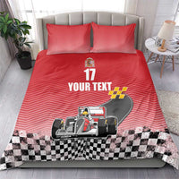 Custom Spain Formula One Bedding Set Motorsport with Flag F1 World Championship