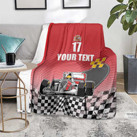 Custom Spain Formula One Blanket Motorsport with Flag F1 World Championship