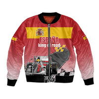 Custom Spain Formula One Bomber Jacket Motorsport with Flag F1 World Championship
