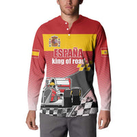 Custom Spain Formula One Button Sweatshirt Motorsport with Flag F1 World Championship