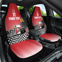 Custom Spain Formula One Car Seat Cover Motorsport with Flag F1 World Championship