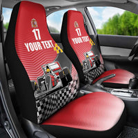Custom Spain Formula One Car Seat Cover Motorsport with Flag F1 World Championship