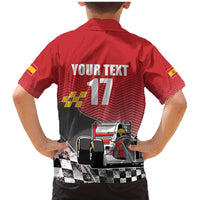 Custom Spain Formula One Family Matching Mermaid Dress and Hawaiian Shirt Motorsport with Flag F1 World Championship