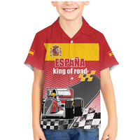 Custom Spain Formula One Family Matching Mermaid Dress and Hawaiian Shirt Motorsport with Flag F1 World Championship