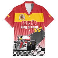 Custom Spain Formula One Family Matching Short Sleeve Bodycon Dress and Hawaiian Shirt Motorsport with Flag F1 World Championship