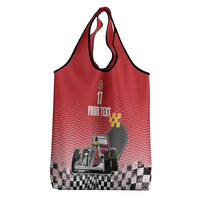 Custom Spain Formula One Grocery Bag Motorsport with Flag F1 World Championship
