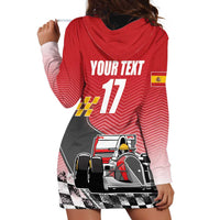 Custom Spain Formula One Hoodie Dress Motorsport with Flag F1 World Championship