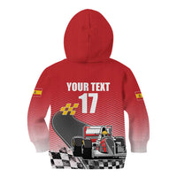 Custom Spain Formula One Kid Hoodie Motorsport with Flag F1 World Championship