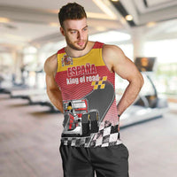 Custom Spain Formula One Men Tank Top Motorsport with Flag F1 World Championship