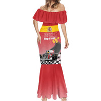 Custom Spain Formula One Mermaid Dress Motorsport with Flag F1 World Championship