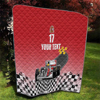 Custom Spain Formula One Quilt Motorsport with Flag F1 World Championship