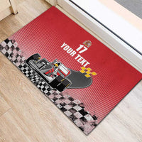Custom Spain Formula One Rubber Doormat Motorsport with Flag F1 World Championship