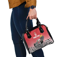 Custom Spain Formula One Shoulder Handbag Motorsport with Flag F1 World Championship