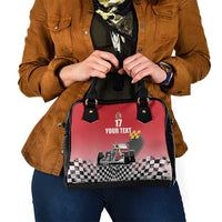 Custom Spain Formula One Shoulder Handbag Motorsport with Flag F1 World Championship