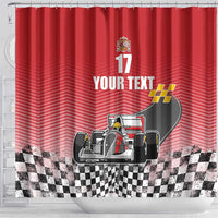 Custom Spain Formula One Shower Curtain Motorsport with Flag F1 World Championship