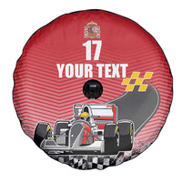 Custom Spain Formula One Spare Tire Cover Motorsport with Flag F1 World Championship