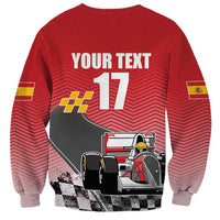Custom Spain Formula One Sweatshirt Motorsport with Flag F1 World Championship