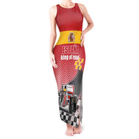 Custom Spain Formula One Tank Maxi Dress Motorsport with Flag F1 World Championship