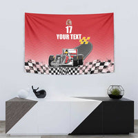 Custom Spain Formula One Tapestry Motorsport with Flag F1 World Championship