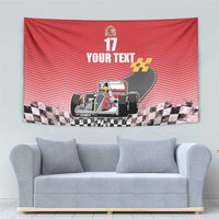 Custom Spain Formula One Tapestry Motorsport with Flag F1 World Championship