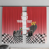 Custom Spain Formula One Window Curtain Motorsport with Flag F1 World Championship