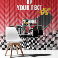 Custom Spain Formula One Window Curtain Motorsport with Flag F1 World Championship
