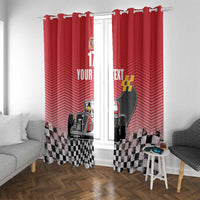 Custom Spain Formula One Window Curtain Motorsport with Flag F1 World Championship