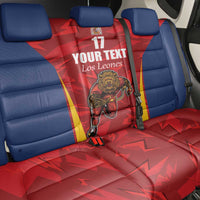 Custom Espana Rugby Spain Back Car Seat Cover Lion Mascot Come on Los Leones Red Style