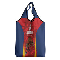 Custom Espana Rugby Spain Grocery Bag Lion Mascot Come on Los Leones Red Style