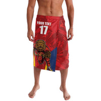 Custom Espana Rugby Spain Lavalava Lion Mascot Come on Los Leones Red Style
