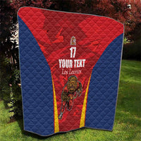 Custom Espana Rugby Spain Quilt Lion Mascot Come on Los Leones Red Style