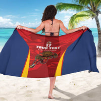 Custom Espana Rugby Spain Sarong Lion Mascot Come on Los Leones Red Style