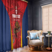 Custom Espana Rugby Spain Window Curtain Lion Mascot Come on Los Leones Red Style