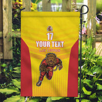 Custom Espana Rugby Spain Garden Flag Lion Mascot Come on Los Leones Yellow Style