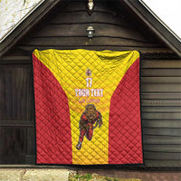 Custom Espana Rugby Spain Quilt Lion Mascot Come on Los Leones Yellow Style
