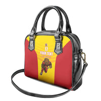Custom Espana Rugby Spain Shoulder Handbag Lion Mascot Come on Los Leones Yellow Style