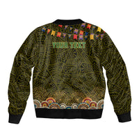 Personalized Mexico Cinco De Mayo Bomber Jacket Chilli Pepper and Cactus