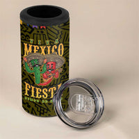 Personalized Mexico Cinco De Mayo 4 in 1 Can Cooler Tumbler Chilli Pepper and Cactus