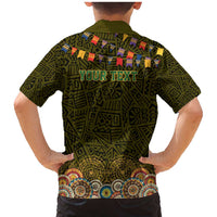 Personalized Mexico Cinco De Mayo Family Matching Mermaid Dress and Hawaiian Shirt Chilli Pepper and Cactus