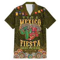 Personalized Mexico Cinco De Mayo Family Matching Mermaid Dress and Hawaiian Shirt Chilli Pepper and Cactus