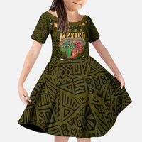 Personalized Mexico Cinco De Mayo Family Matching Off Shoulder Maxi Dress and Hawaiian Shirt Chilli Pepper and Cactus
