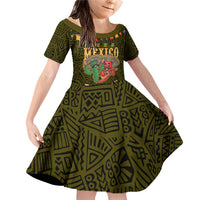 Personalized Mexico Cinco De Mayo Family Matching Off Shoulder Short Dress and Hawaiian Shirt Chilli Pepper and Cactus