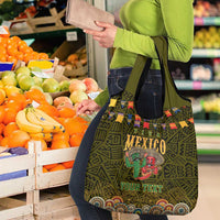 Personalized Mexico Cinco De Mayo Grocery Bag Chilli Pepper and Cactus