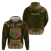 Personalized Mexico Cinco De Mayo Hoodie Chilli Pepper and Cactus