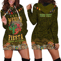 Personalized Mexico Cinco De Mayo Hoodie Dress Chilli Pepper and Cactus