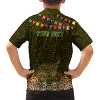 Personalized Mexico Cinco De Mayo Kid Hawaiian Shirt Chilli Pepper and Cactus