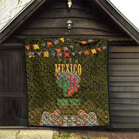 Personalized Mexico Cinco De Mayo Quilt Chilli Pepper and Cactus