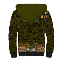 Personalized Mexico Cinco De Mayo Sherpa Hoodie Chilli Pepper and Cactus