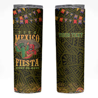 Personalized Mexico Cinco De Mayo Skinny Tumbler Chilli Pepper and Cactus